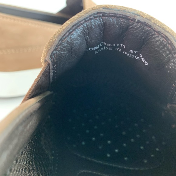 ELCANTO STAZIONE Tan Comfort Band Casual Leather Slip On Loafers Mens 37 US9-9.5 - Picture 10 of 11